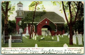 Old Swedes Church Cemetery Wilmington Delaware DE 1907 UDB Postcard I4