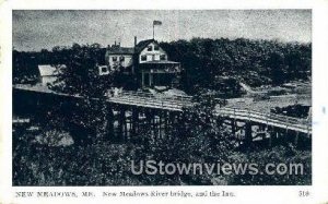 New Meadows River Bridge & the Inn in New Meadows, Maine