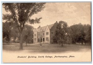 c1905 Student's Building Smith College Dormitory Trees Northampton MA Postcard