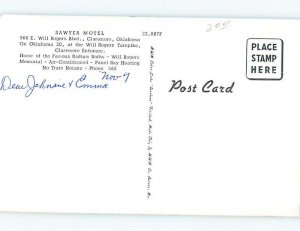 Pre-1980 MOTEL SCENE Claremore - Near Tulsa Oklahoma OK AD9144