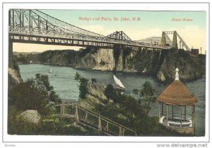 Scenic view,Bridge and Falls, St. John,N.B.,Canada,00-10s