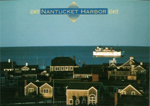 Poignant yet Beautiful  Nantucket Harbor Continental Size Postcard