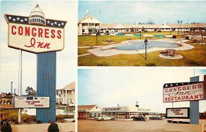 SC, Santee, South Carolina, Congress Inn Motel, Pool, Multi-View, Brooks Photo