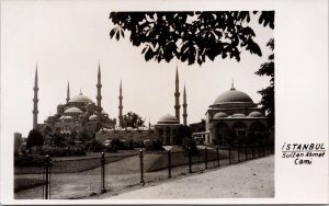 Istanbul Turkey Sultan Ahmet Cami Unused Real Photo Postcard H42