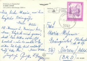 Postcard Austria Erholung im Saalachtal Lofer