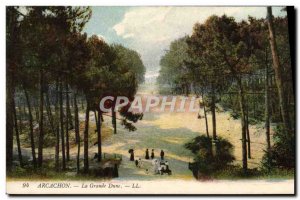 Old Postcard The Great Dune Arcachon