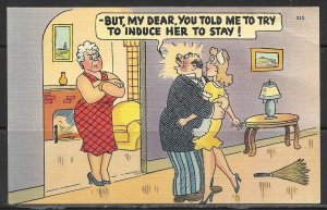 Humour - But, My Dear, You Told Me To Induce Her To Stay! - [MX-391]