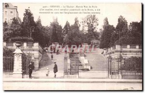 Old Postcard Rennes Tabor Entree Paris street