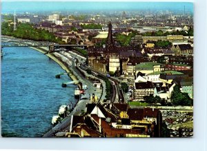 Postcard - City panorama view, Düsseldorf on the Rhine - Düsseldorf, Germany