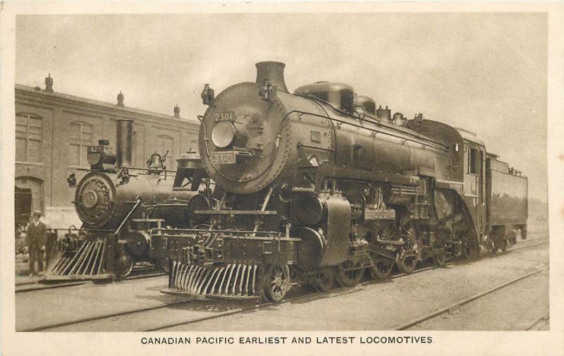 Railroadiana Canadian Pacific dining car observation wagon train locomotive x 5