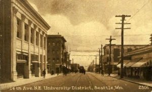 14th Avenue - Seattle, Washington WA Postcard