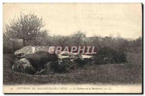 Old Postcard Dolmen Megalith surroundings of Cars & # 39Orne The dolmen of th...