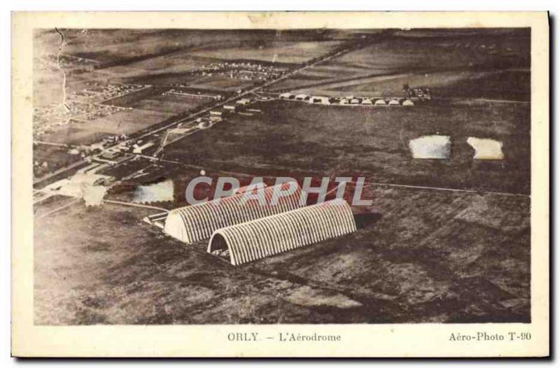 Old Postcard Jet Aviation Orly L & # 39aerodrome