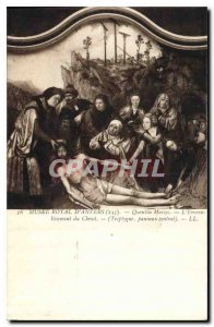 Postcard Old Royal Museum of Antwerp Quenlin Massys Christ's Entombment Tript...