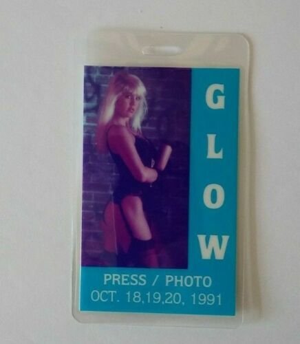 Glow Press Photo Sports Event Pass 1991 Gorgeous Ladies Of Wrestling Hollywood 