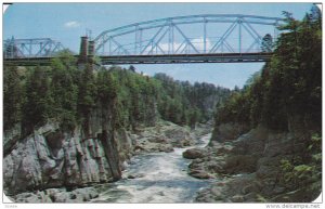 Gorge , Saint Joh River , GRAND FALLS , New Brunswick , Canada, 50-60s