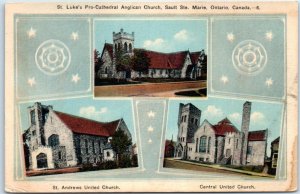 Postcard - St. Luke's Pro-Cathedral Anglican Church - Sault Ste. Marie, Canada