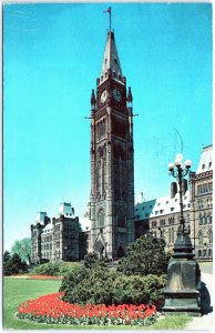 VINTAGE POSTCARD PEACE TOWER AND HOUSES OF PARLIAMENT AT OTTAWA CANADA