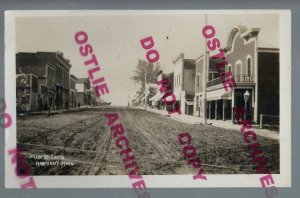 Harmony MINNESOTA RPPC c1910 MAIN STREET nr Preston Canton Lanesboro Mabel MN