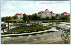 CLEVELAND, Ohio  OH     UNIVERSITY CIRCLE  Trolleys, Streetcars  c1910s Postcard