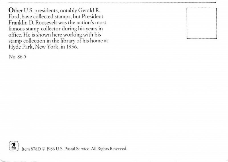 Other U.S. Presidents, Notably Gerald R. Ford, Have Collected Stamps, New York 