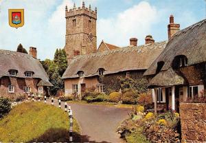 BR90264 old cottages and church godshill isle of wight  uk