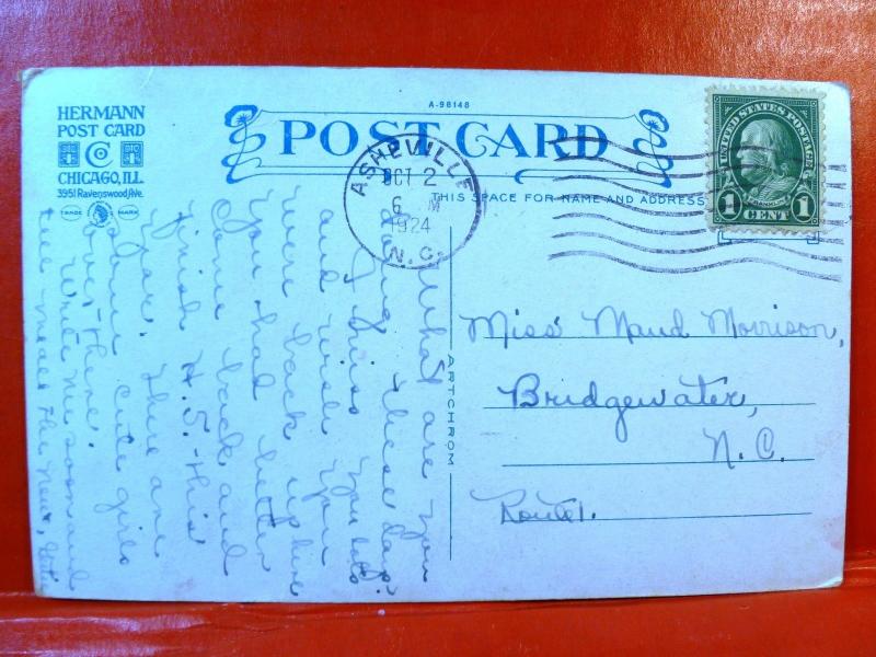 Postcard NC Asheville Florence Stephenson Hall Normal & Associated Schools