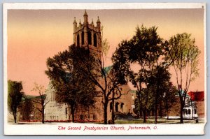 K29/ Portsmouth Ohio Postcard c1910 Second Presbyterian Church 435
