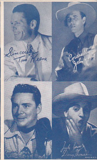 Cowboy Arcade Card Tom Keene John King Duane Hodges Danny Thomas