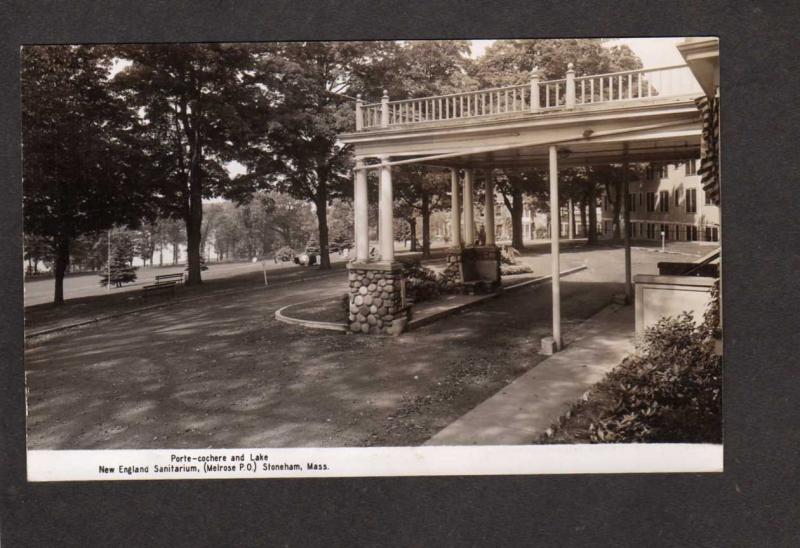 MA New England Sanitarium Stoneham Mass Massachusetts Real Photo RPPC Postcard