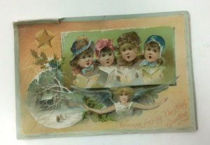 Woolson Spice Company Card Lion Coffee Trade Christmas Antique Victorian 1800's