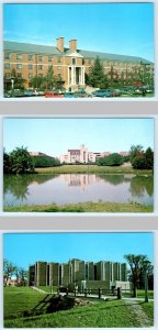 3 Postcards NORTHERN ILLINOIS UNIVERSITY, DeKalb IL~ Dorms DAVIS HALL Math Psych