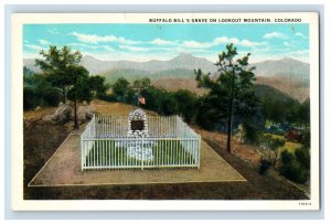 C1915-20 Buffalo Bills Grave Lookout Mountain Colorodo Postcard F35E