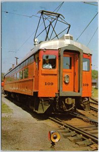 VINTAGE POSTCARD SOUTH SHORE ELECTRIC TRAINLINES BETWEEN SOUTH BEND & CHICAGO