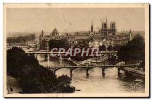 Paris - 4 - La Cite - Notre Dame - Old Postcard