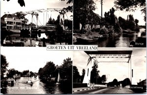 Netherlands Groeten Uit Vreeland Vintage Postcard C022