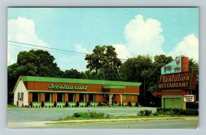 Valdosta, GA-Georgia, Plantation Restaurant, Advertising Vintage Chrome Postcard 