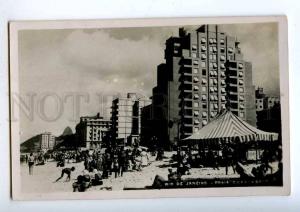 192210 BRAZIL RIO DE JANEIRO Copacabana Vintage photo postcard