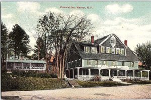 Postcard HOTEL SCENE Warner New Hampshire NH AJ0376