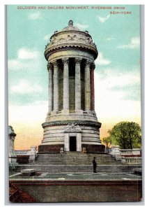 New York City Soldiers Sailors Monument Postcard Riverside Drive New York NY