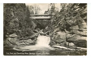 NH - Franconia. The Pool & Sentinel Pine Bridge   RPPC