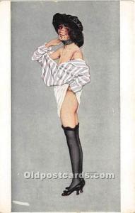 La Premiere Voilette # 10 Marque L-E Artist Raphael Kirchner Unused very mini...