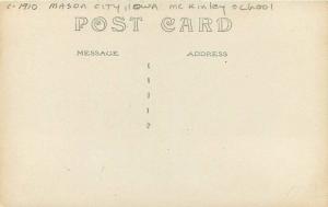 C-1910 Mason City Iowa McKinley School RPPC Photo Postcard 4827
