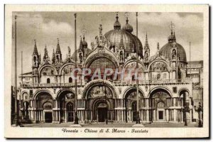 Old Postcard Venezia Chiesa di S. Marco Facciata