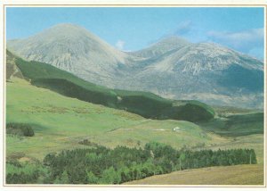 Scotland Postcard - Red Cuillin Mountains - Isle of Skye - Ref TZ5720