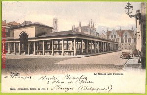 af4585 - BELGIUM Belgique - Carte Postal Ancienne VINTAGE POSTCARD -Bruges-1902-