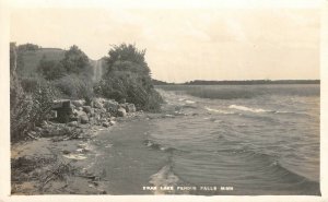 RPPC Swan Lake, Fergus Falls, Minnesota ca 1910s Vintage Postcard