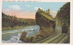 New York Niagara Falls Electric Line Trolley At Grant Rock Great Gorge Route