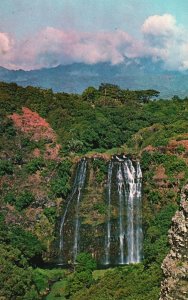 Vintage Postcard Opaekaa Falls Kauai Hawaiian Islands Pacific Film Corp. Pub.