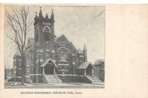 PELLA, Iowa IA   SECOND REFORMED CHURCH   Marion County  ca1910's B&W Postcard